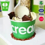 8oz custom printed paper ice cream cup