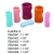 8pcs Easy Using Plastic Snap On Magnetic Hair Roller Curlers