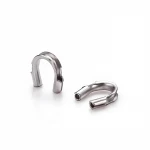 925 sterling silver jewelry diy making bead crimp ends U shape wire protector clasp findings