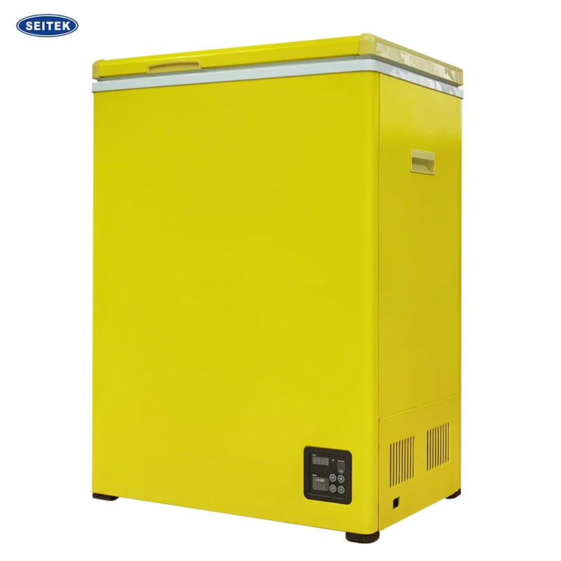 ACDC Solar Power Single zone standing free Mobile Freezer  refrigerator for 4x4 trailer RV fridge CE,ETL,RoHS standard
