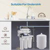 Adjust TDS 5 Stage Filtration Top Tier Supply Alkaline Water75 100 GPD RO System and Water Purifier With Tank
