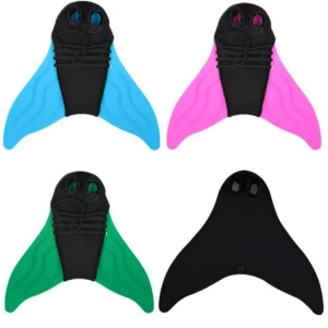 Adult and childrens two-legged single mermaid fins diving swimming equipment
