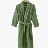 Adult custom hooded bathrobe 100% cotton terry towelling cloth bathrobe with hoodie