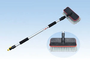 all side pvc soft bristle car wash brush with long handle