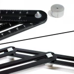 Aluminum Alloy Multi-function Six-fold Ruler Angle Finder Measuring Ruler Tools Six Folding Ruler for Tile Locating