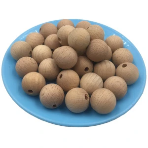 Amazon and INS Hot Sale 14mm Beech Wooden Beads