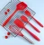 Import Amazon Hot Sale Heat Resistant Food Silicone Cooking Spatula Set 5 PCS Kitchen Utensils from China