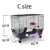 Import Amazon hot selling external pipe DIY configuration large acrylic basic small travel pet bag hamster cage from China