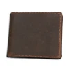 Amazon Hot-selling Multi-purpose Crazy Horse Short Pocket Wallet RFID Blocking Men Leather Wallet Carteras