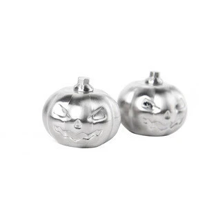 Amazon Hot Selling Pumpkin Whiskey Chilling Stones Stainless Steel Metal Ice Cube for Bar Accessories
