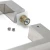 Import Amazon top seller stainless steel bathroom accessories mirror satin square glass shower door handle from China