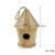 Import America 2021 Best Selling Bird Nest House Outside Bird Wooden Box Hanging Garden Roof Birdhouse Outdoor Bouse Birds from China