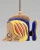 Import anmial fish shape ceramic porcelain wind bells for home decor from China