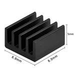 Anodized Black Aluminum HeatSink for raspberry pi Heat sink