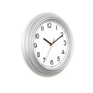 Anquite Design Fram Roman Number Clocks Round Plastic Analog Quartz Wall Clock