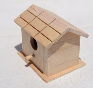 Anticorrosive wood birds nest Outdoor wood cage sparrow / / breeding birds nest bird garden house