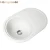Import Artificial Granite Circular Round Quartz Stone Quartz Composite White Kitchen Sink With Drainboard from China