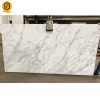 Artificial quartz stone snow White 20mm quartz products For Kitchen countertop