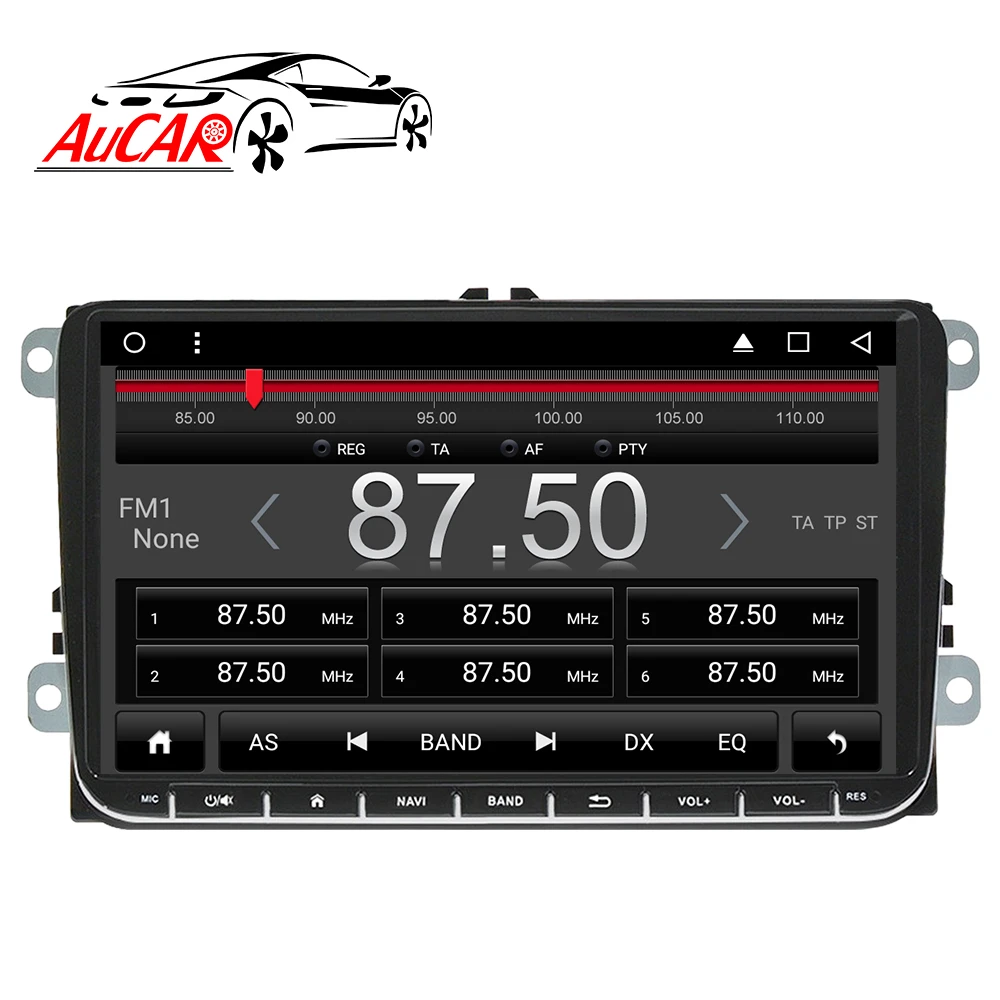 AuCAR 9" Android Car Radio for Volkswagen VW Universal Passat Tiguan Golf Jetta Bora Touran Touareg Stereo GPS Multimedia WiFi