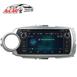 AuCAR Android touch screen car dvd player for TOYOTA Yaris Car Radio GPS navigation Multimedia System HD Bluetooth IPS