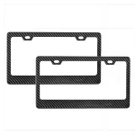 auto carbon fiber license plate frame, custom license plate Manveo
