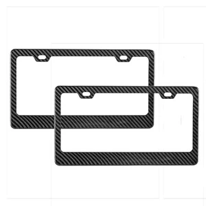 auto carbon fiber license plate frame, custom license plate Manveo