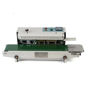 Automatic Horizontal Continuous plastic bag cup Band Sealing Sealer Machine FR900