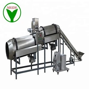Automatic   single double rotary  drum mix  flavoring  tumbler machine for snack food process