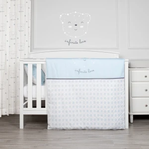Baby bedding set 100% organic cotton cute bear theme comfortable baby set bedroom baby bedding set crib luxury
