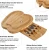 Import Bamboo Cheese Platter and Knives Set, Cheese Fruit Board with Slide-Out Drawer, Charcuterie Platter Serving Tray from China