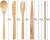 Import Bamboo Travel Utensils Cutlery Flatware Set Include Reusable Bamboo  Straw and Cleaning Brush from China