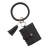 Import Bangle Card Bag Personalized Bangle Keychains Sunflower Leather Card Holder Bracelet Card Case from China