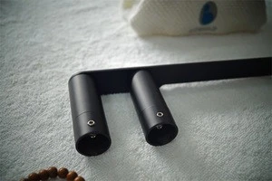 Bathroom accessories stainless steel matt black toilet paper roll holder