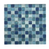 bathroom Blue Mosaic / Swimming pool tile cold spray glitter blue 4mm square crystal glass mosaic tile for wall