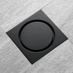 Bathroom Floor Drain Chrome Finish Square Brass LOGO/SIZE Shower Drain Tile Insert Anti Odor Brass Floor Drain For Bathroom