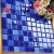 Import Bathroom glossy glass mosaic wall tiles popular blue colour glass mosaic tile for swimming pool from China