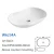 Import Bathroom luxury counter top ceramic art basin small hand wash basin from China