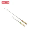 BBQ Rotating Stick Marshmallow Roasting Fork With Wooden Handle