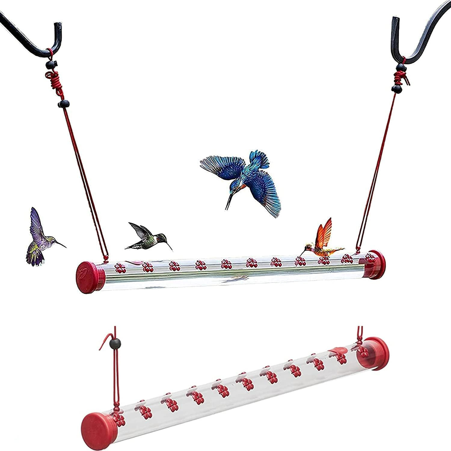 Buy Best Hummingbird Feeder With Hole Birds Feeding Transparent Pipe