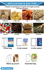 Best price automatic plastic bags vertical snacks chickpea raisin dry fruits kidney beans packaging machine  price
