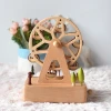 Best selling Ferris wheel style Wedding Gift music box movements wholesale music box wood