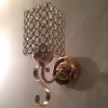 best selling indoor iron and crystal wall light, Modern fashion gold plated wall lamp (FX074-1W)