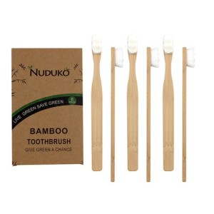 Biodegradable Bamboo Toothbrush with Replaceable Head Charcoal Removable Bamboo Toothbrush