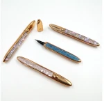 Black Eyeliner Pencil Eyelash Glue with Diamond Design Eyeliner Glue Pen