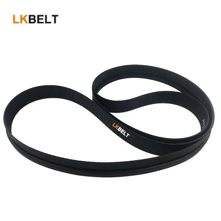 Black kevlar cord polyurethane material flat conveyor belt for gym equipment spare parts
