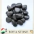 Import Black natural pebble stones, river rock for landscaping from China