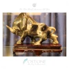 Black Onyx Carved Bull Design Figurine Sculpture Statue For Home And Office Decors/Gifts