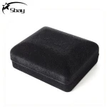 Black velvet cuff link box/Jewelry display packaging box/mens tie clip box