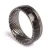 Import Black&Silver Wholesale Damascus Steel Wood Ring from China