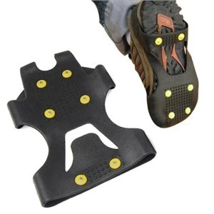 BLC-044 Women Stainless Steel Cleats Anti Slip ice Snow Walking Rubber Climbing Crampons Gripper Grip Shoes Cover Ice Outdoor